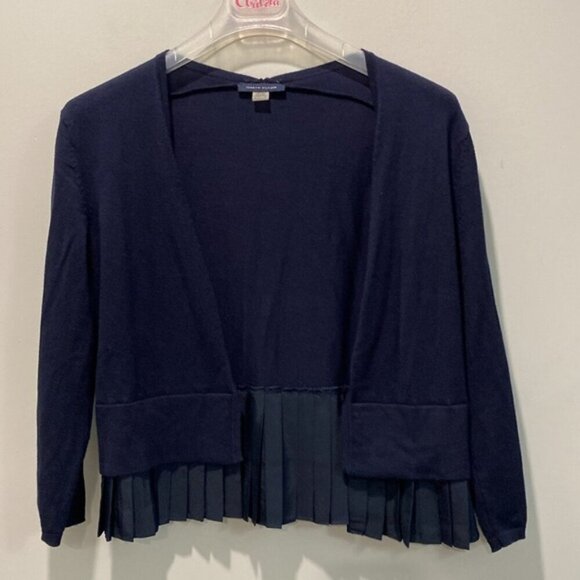 Tommy Hilfiger Blue Cardigan Peplum Open - Picture 3 of 14